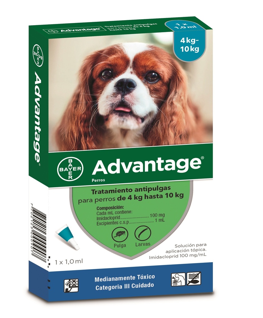 ADVANTAGE PERROS 4 -10 KG* 1.0 ML
