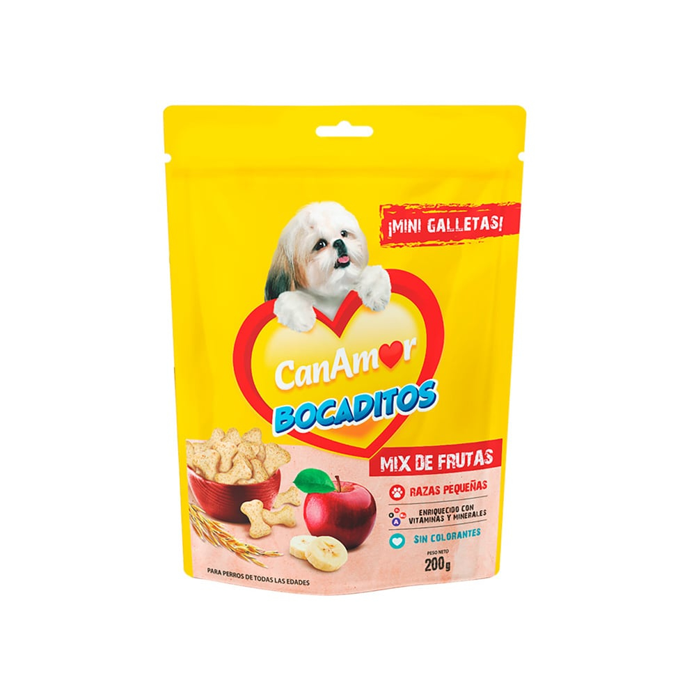 BOCADITOS CAN AMOR MIX DE FRUTAS 200GR