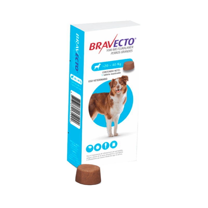 BRAVECTO 1000 MG (20-40 KG) AZUL