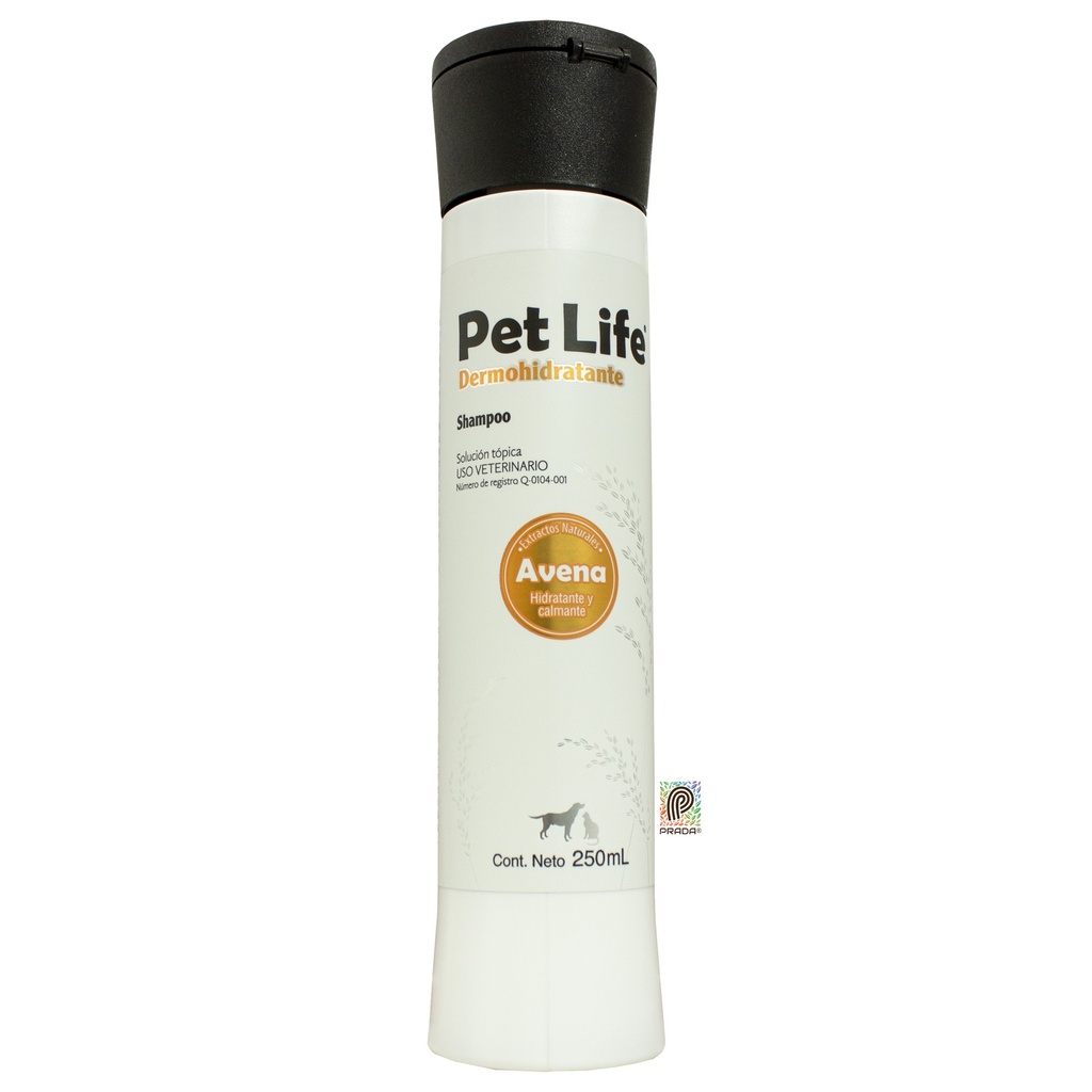 CHAMPU PETLIFE DERMOHIDRATANTE * 250 ML (AVENA)