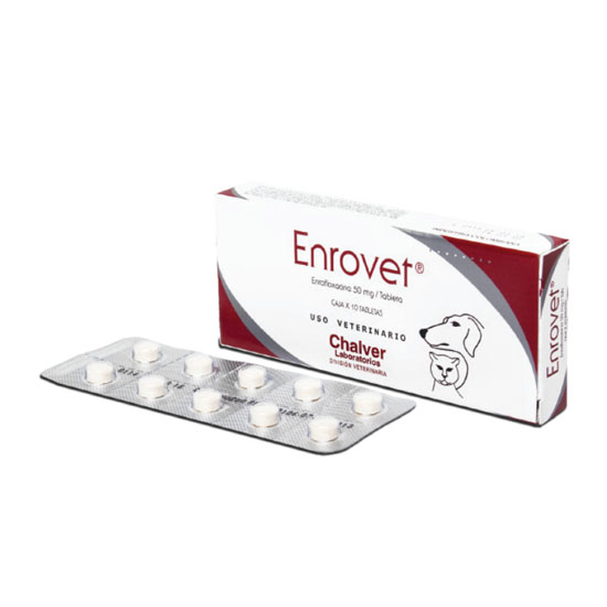 ENROVET 50 MG CJA * 10 TABS PETS
