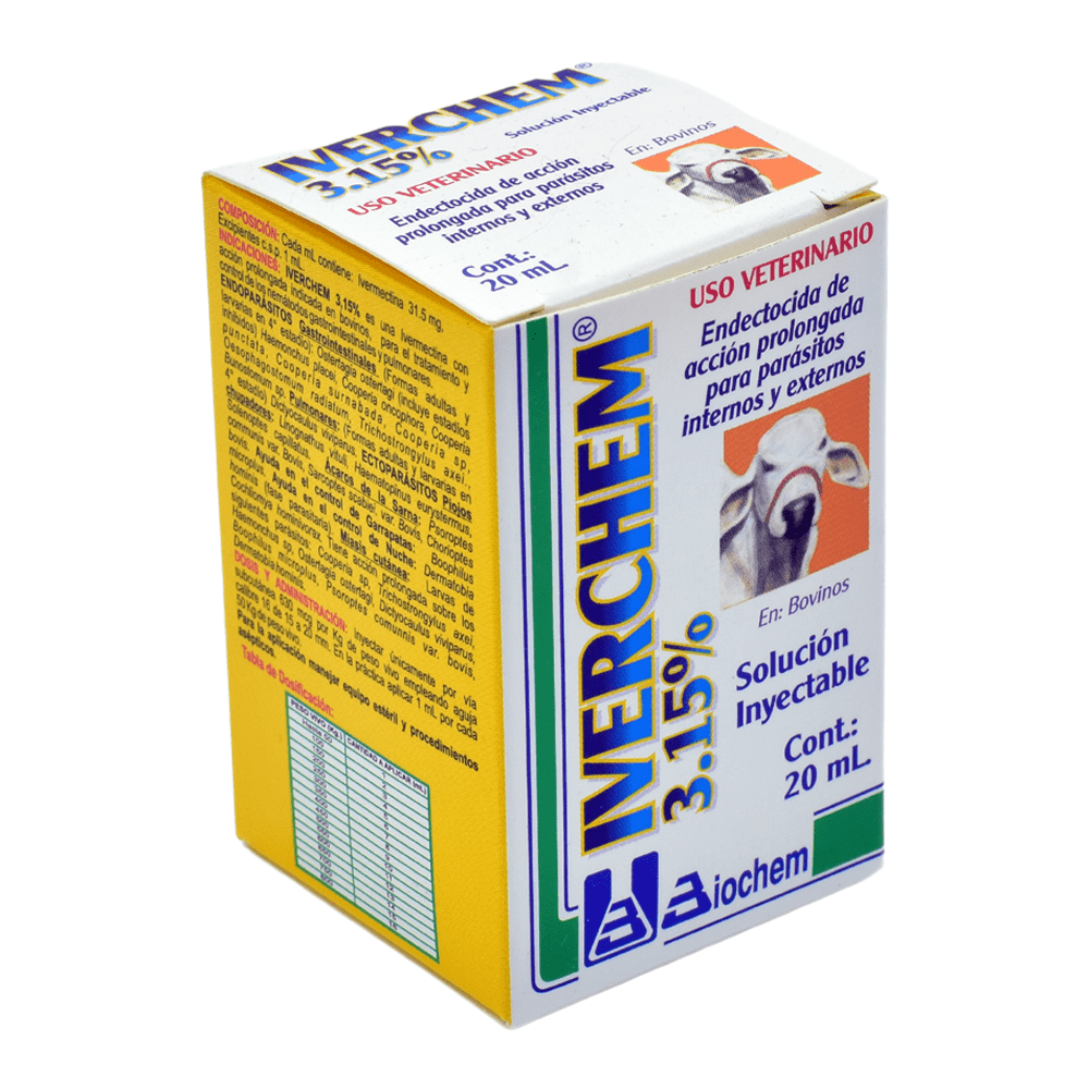 IVERCHEM 3.15 % INY FCO * 20 ML