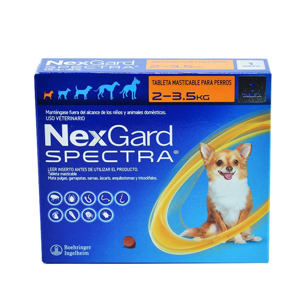 NEXGARD SPECTRA (2-3.5 KG) NARANJA