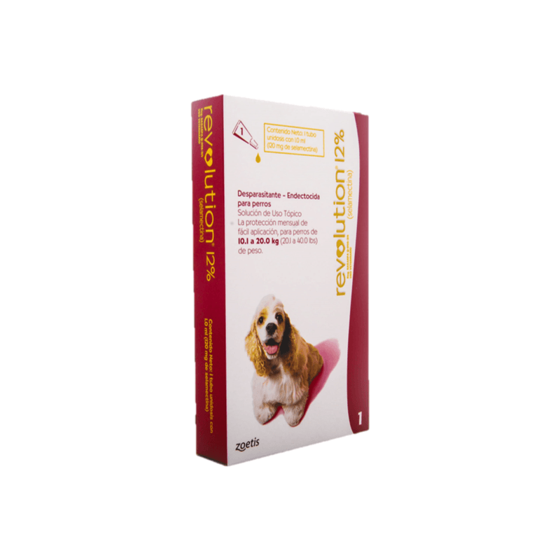 REVOLUTION 12% * 1.0 ML 10.1-20 KG (ROJO)
