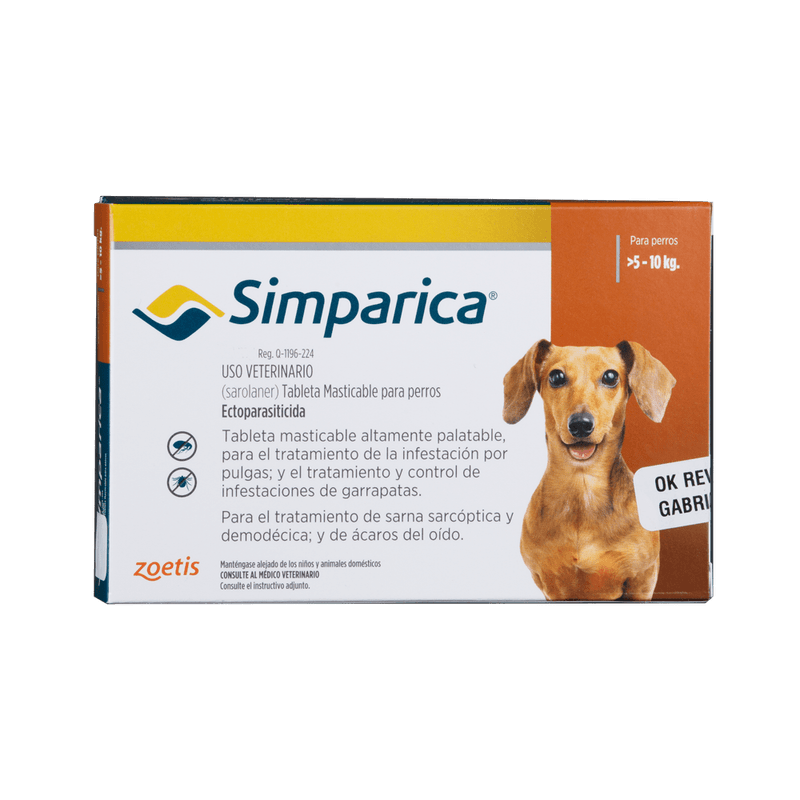 SIMPARICA 20 MG (5-10 KG) CAFE