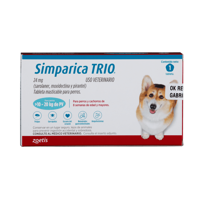 SIMPARICA TRIO (10-20 KG) AZUL
