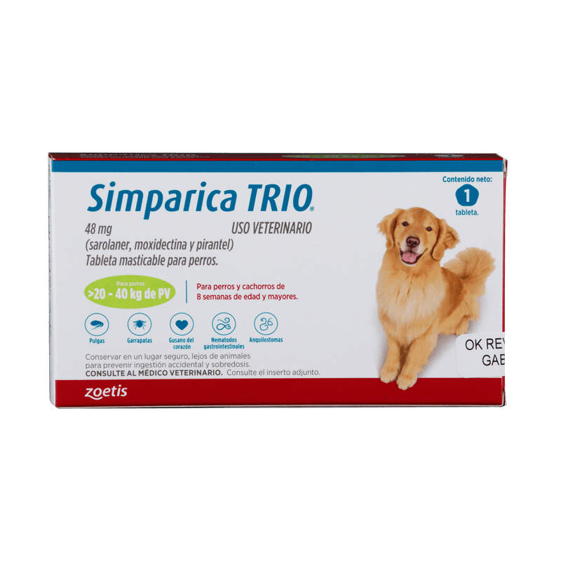 SIMPARICA TRIO (20-40 KG) VERDE