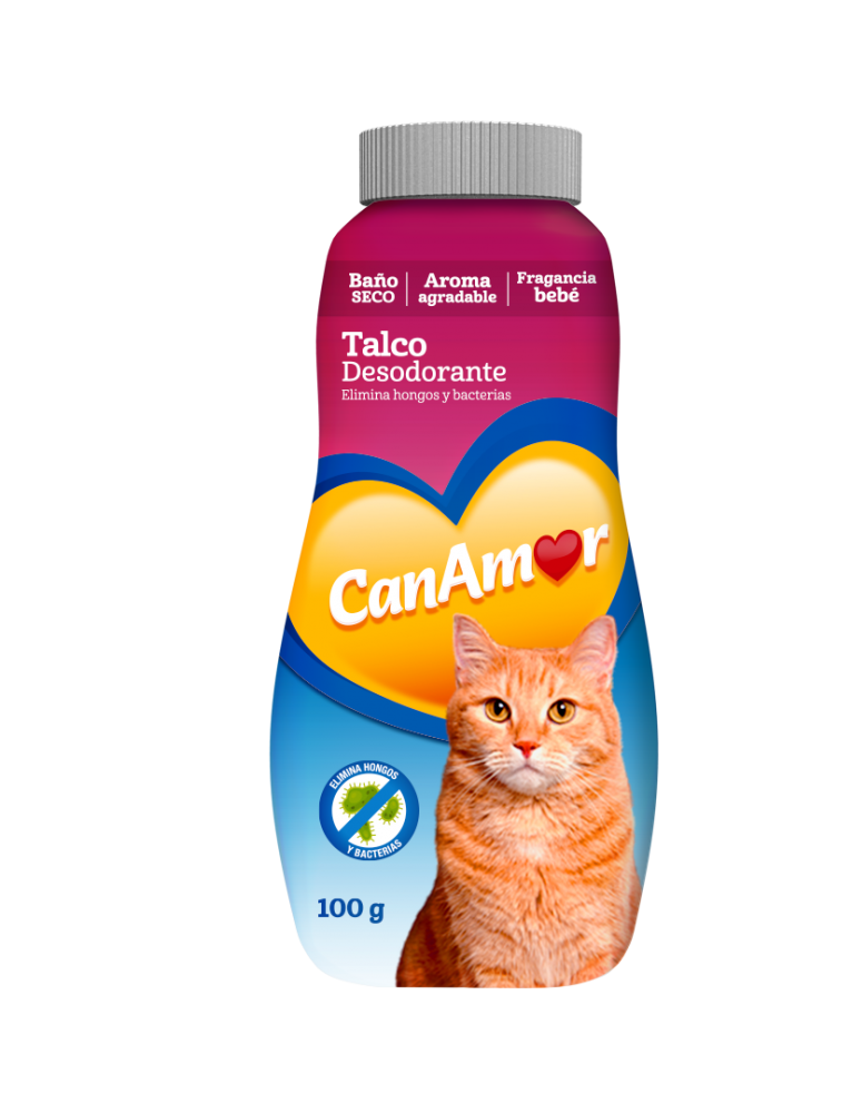 TALCO CANAMOR DESODORANTE GATOS 100 G