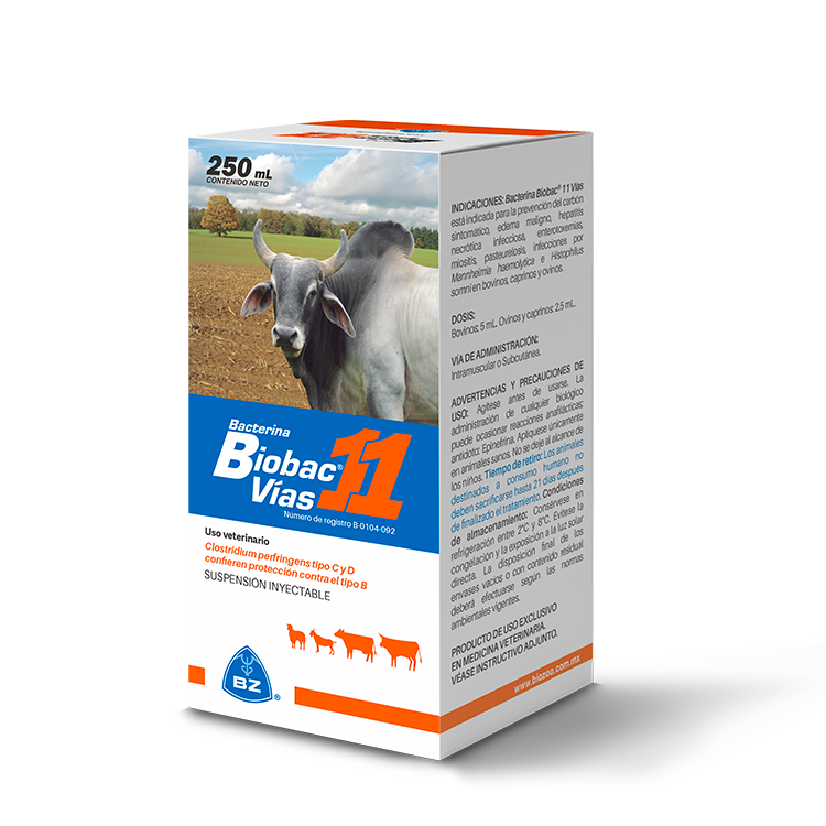 VACUNA BIOBAC 11 * 20 DOSIS (100 ML)