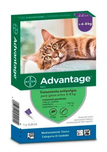 [4191] ADVANTAGE GATOS  4 - 8 KG * 0.8 ML