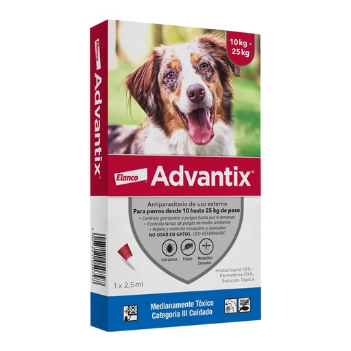 [4199] ADVANTIX PERROS  10 - 25 KG *2.5 ML