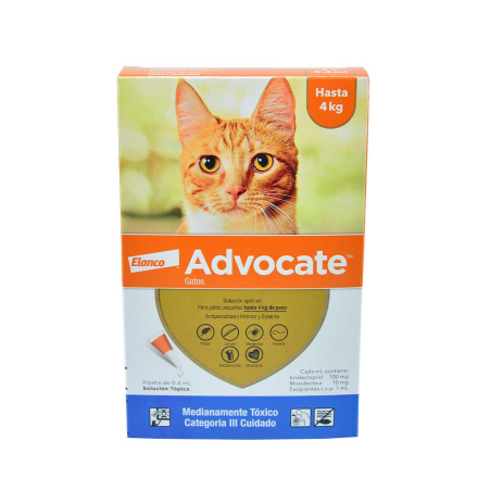 [4203] ADVOCATE GATOS HASTA 4 KG *  0.4 ML