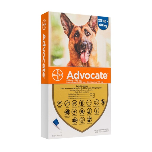 [4208] ADVOCATE PERROS 25 -40 KG* 4.0 ML
