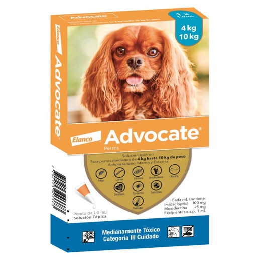 [4205] ADVOCATE PERROS 4-10 KG *1.0 ML