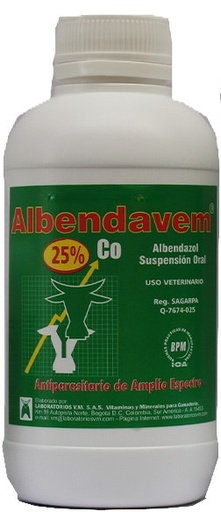 [2323] ALBENDAVEM 25% COBALTO * 500 ML