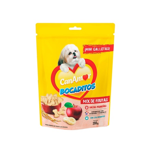 [4030] BOCADITOS CAN AMOR MIX DE FRUTAS 200GR