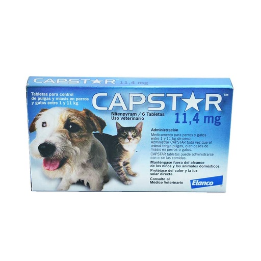 [4211] CAPSTAR 11.4 MG CAJA * 6 TAB AZUL