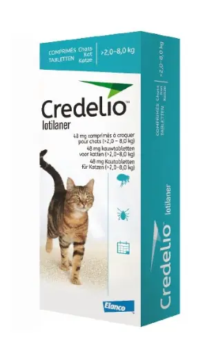 [4047] CREDELIO CAT  AGUA MARINA 48 MG ( 2.0-8.0 KG )