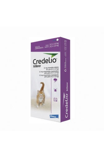 [4044] CREDELIO CAT MORADO 12 MG (0.5 A 2 KG * 3 TAB)