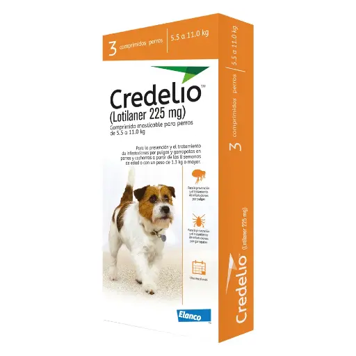 [4041] CREDELIO NARANJA 225 MG (5.5-11 KG * 3 TAB)