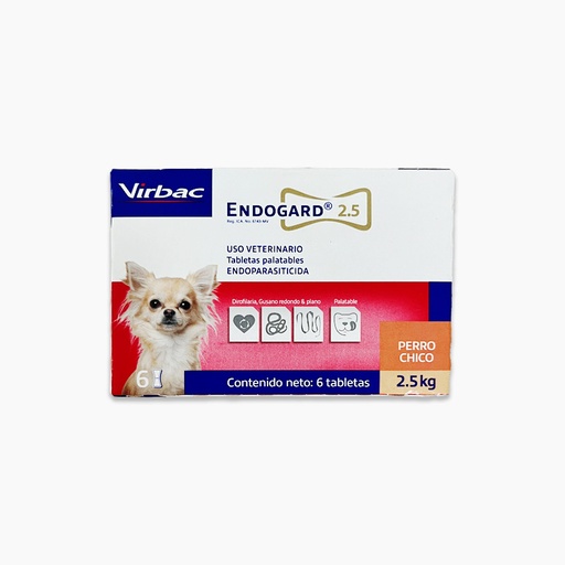 [2503] ENDOGARD 2.5 * 6 TABLETAS