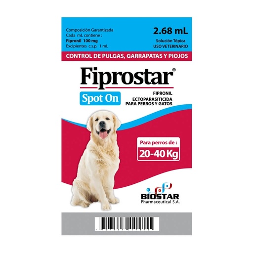 [115] FIPROSTAR SPOT ON * 2.68 ML (20-40 KG)