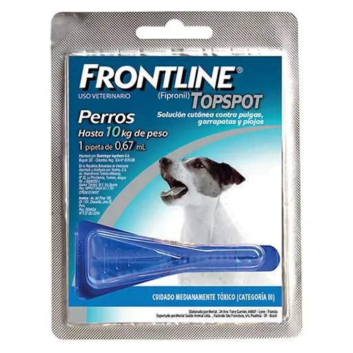 [4026] FRONTLINE PERRO HASTA 10KG (0,67ML)