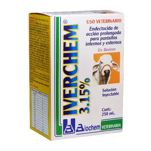 [4088] IVERCHEM 3.15 %  INY FCO * 250 ML