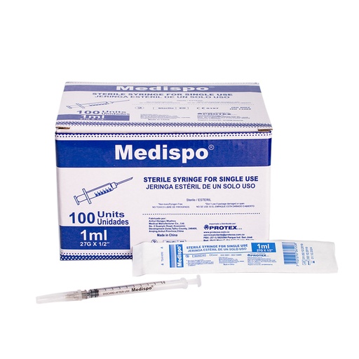 [4160] JERINGA * 1ML CAJA * 100 UND