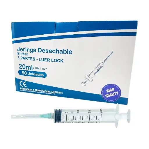 [2954] JERINGA 20 ML 21G 1 1/2 CON AGUJA