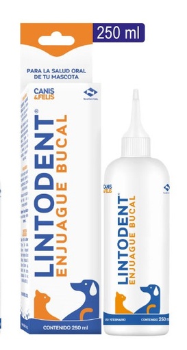 [1766] LINTODENT ENJUAGUE BUCAL CANIS Y FELIS * 250 ML