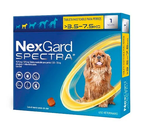 [4086] NEXGARD SPECTRA (3.5-7.5 KG) AMARILLO