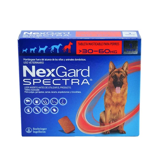 [4087] NEXGARD SPECTRA (30-60 KG) ROJO
