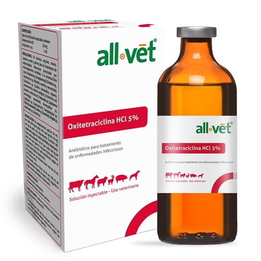 [4276] OXITETRAXICLINA  HCL AL 5 % ALLVET INY * 50 ML
