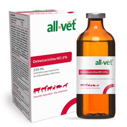 [4273] OXITETRAXICLINA  HCL AL 5% ALLVET * 250 ML