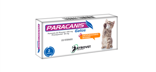 [4079] PARACANIS GATOS TABLETAS BLISTER *2 UND