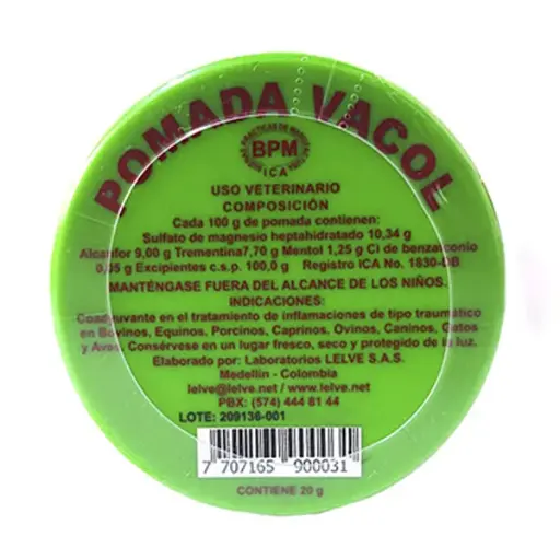 [4255] POMADA VACOL * 20 GR