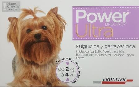 [4097] POWER BROWER LILA PIPETA 2 - 4 KG PERROS