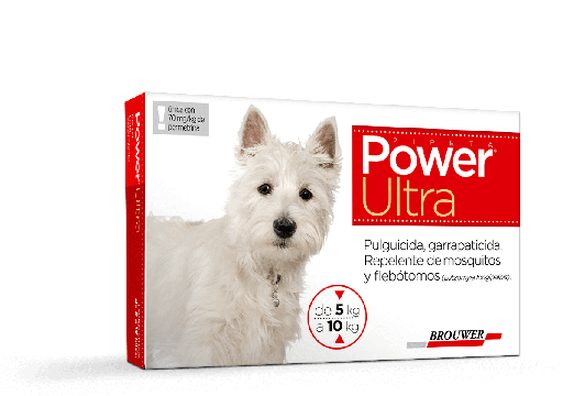 [4098] POWER BROWER ROJO PIPETA 5- 10 KG PERROS