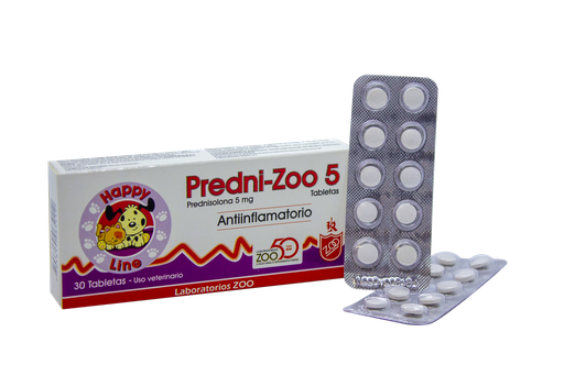 [1607] PREDNI-ZOO 5 MG CJA * 30 TABS