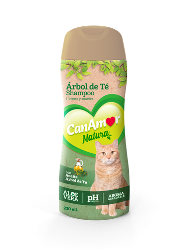 [4008] SHAMPOO CANAMOR ÁRBOL DE TÉ GATOS 230ML