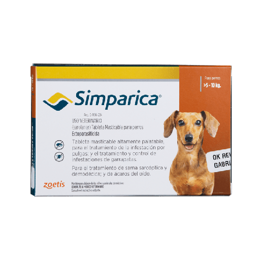 [2849] SIMPARICA 20 MG (5-10 KG) CAFE