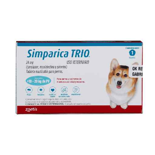 [2855] SIMPARICA TRIO (10-20 KG) AZUL
