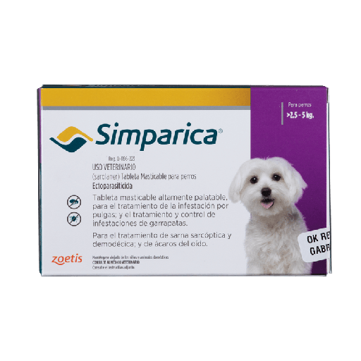 [2853] SIMPARICA TRIO (2.5-5 KG) MORADO