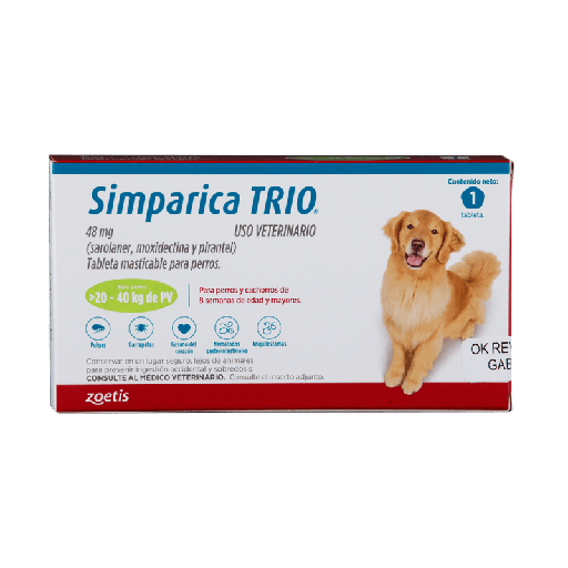 [2856] SIMPARICA TRIO (20-40 KG) VERDE