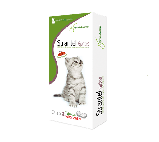 [4225] STRANTEL  GATOS  CAJA  * 2 TAB