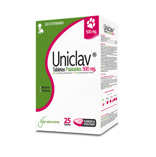 [4233] UNICLAV 500 MG BLISTER * 5 TABS