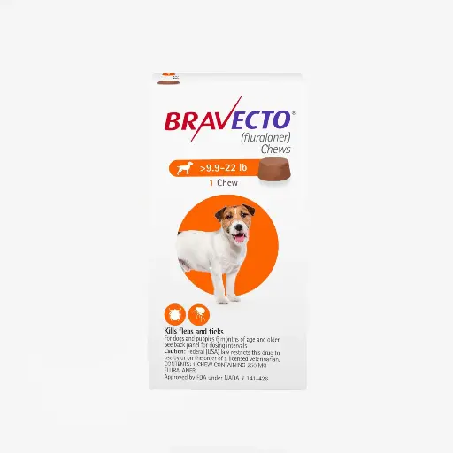 [4078] BRAVECTO 250 MG (4.5-10 KG) NARANJA 